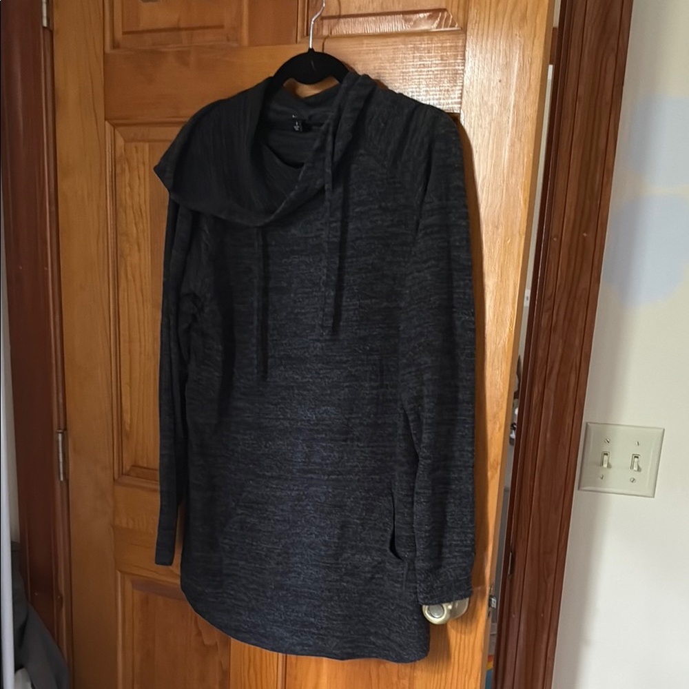 Torrid Dark Gray Super Soft Tunic Knit Sweater
